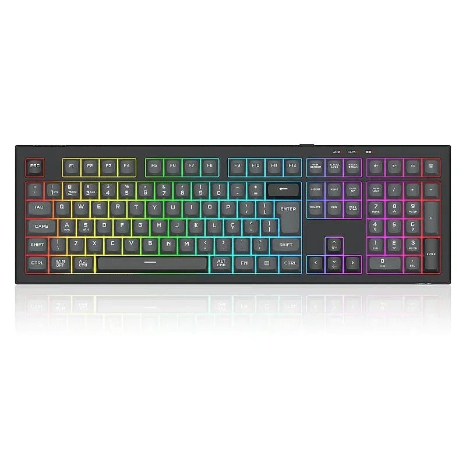 Clavier Gamer REDRAGON CRUX FR K518-RGB - Noir — vue 2