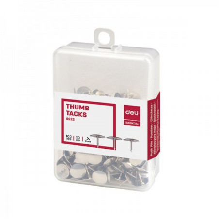100x Punaises DELI 10mm Argent - photo 6