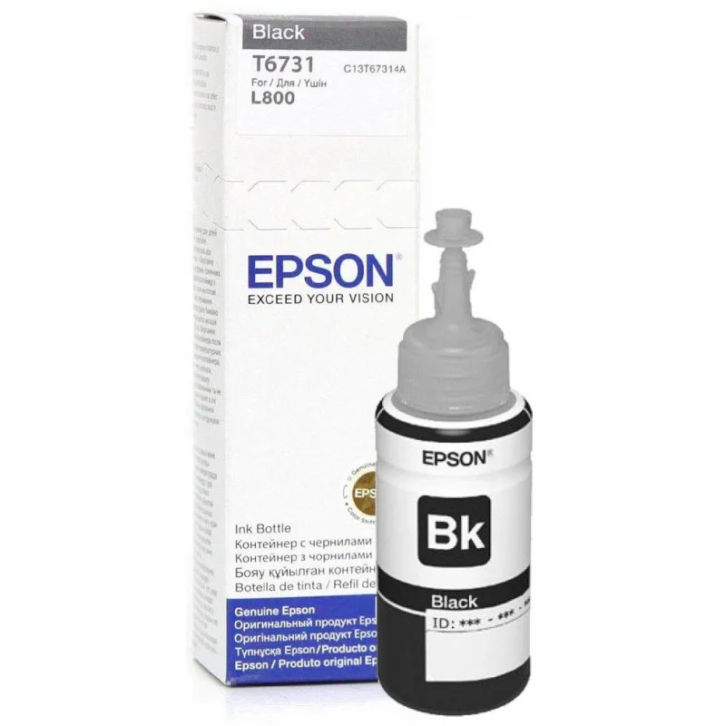 Bouteille d'encre Epson T6731 Noir 70ml - Epson - photo 1