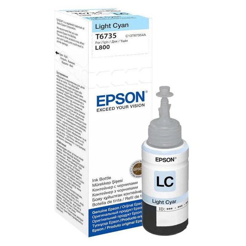 Bouteille d'encre Epson T6735 Light Cyan 70ml - Epson - photo 2
