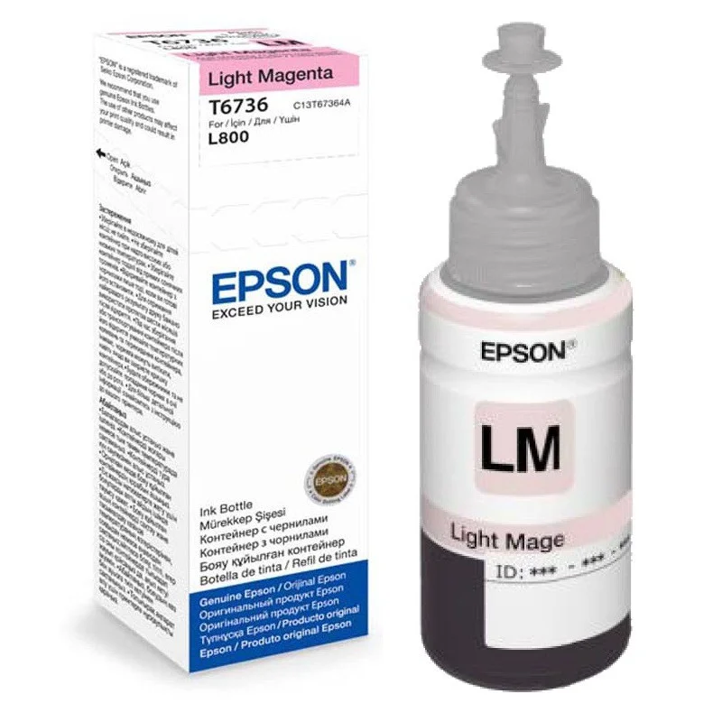 Bouteille d'encre Epson T6736 Light Magenta 70ml