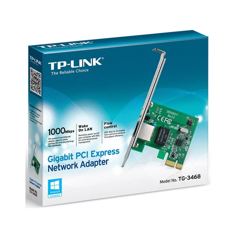 Carte réseau PCI Express Gigabit LAN 10/100/1000 Mbps Avec équerre low profile - photo 2