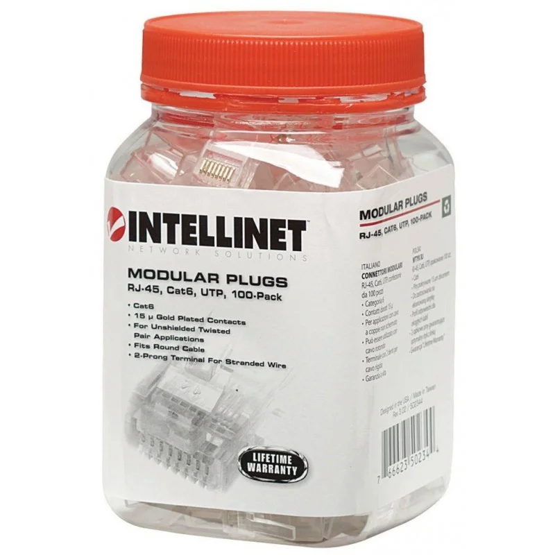 Lot de 100 connecteurs modulaires RJ-45 Cat6 UTP - photo 2