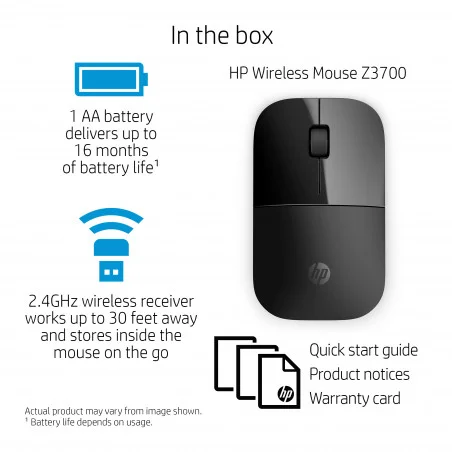 Souris sans fil HP Z3700 Noir - HP - photo 15