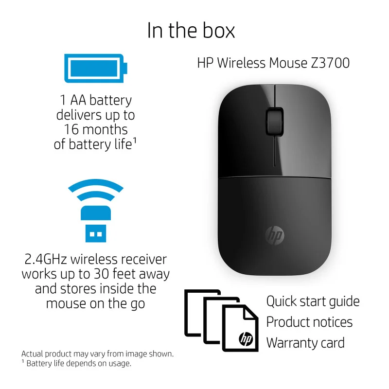 Souris sans fil HP Z3700 Noir - HP - photo 5
