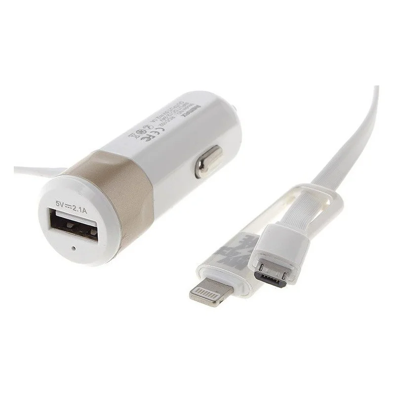 Chargeur Allume Cigare avec Cable 2en1 Remax RCC102 - photo 1