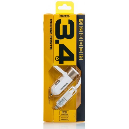 Chargeur Allume Cigare avec Cable 2en1 Remax RCC102 - photo 10