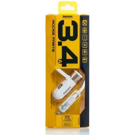 Chargeur Allume Cigare avec Cable 2en1 Remax RCC102 - photo 10