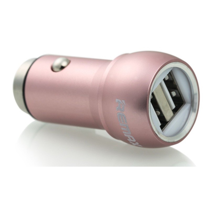 Chargeur Allume Cigare Remax RCC205 / 2x Ports 2.4A / Rose - photo 1