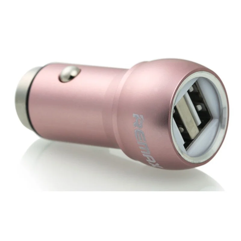 Chargeur Allume Cigare Remax RCC205 / 2x Ports 2.4A / Rose - photo 1