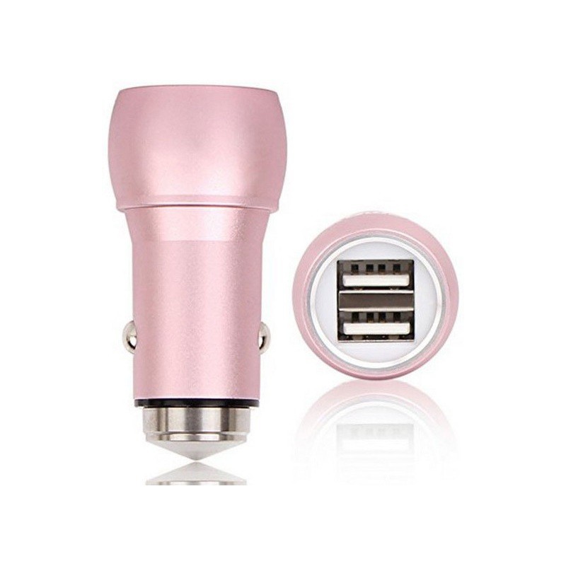 Chargeur Allume Cigare Remax RCC205 / 2x Ports 2.4A / Rose - photo 2