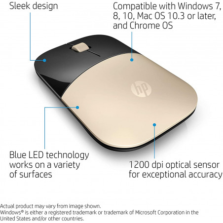 Souris sans fil HP Z3700 / Gold - HP - photo 17