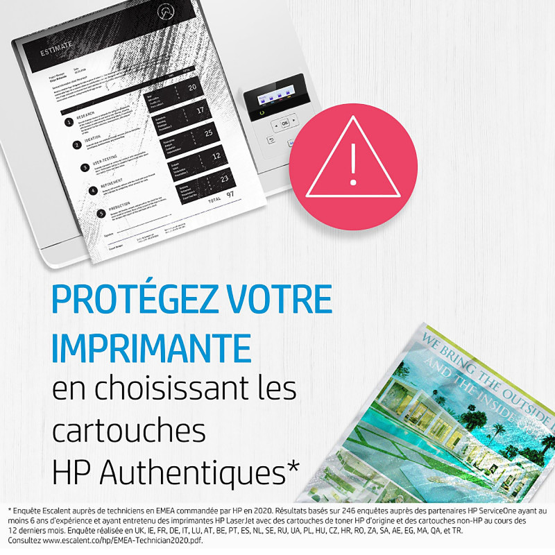 HP 953 cartouche d'encre jaune authentique 9 ml / F6U14AE