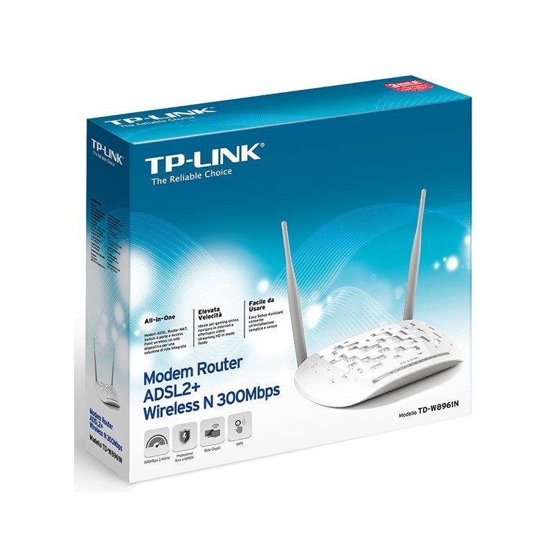 Modem routeur TP-Link ADSL2+ WiFi N 300Mbps - TP-Link - photo 4