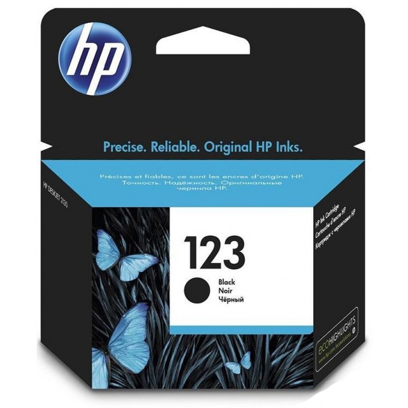 HP 123 cartouche d'encre authentique Noir / F6V17AE - HP - photo 1
