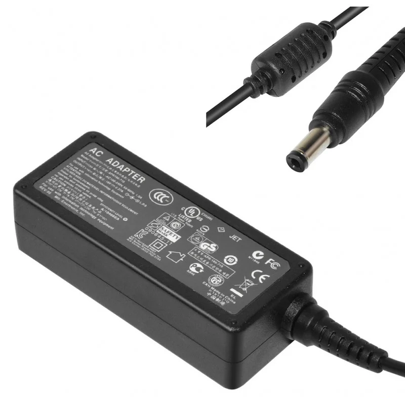 CHARGEUR ADAPTABLE POUR PC PORTABLE ASUS 19V / 2.37A + AC CABLE