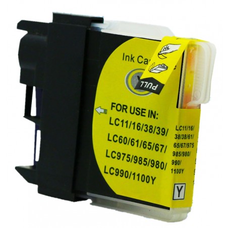 CARTOUCHE ADAPTABLE BROTHER LC980/985Y / YELLOW - Compatible Brother - photo 3