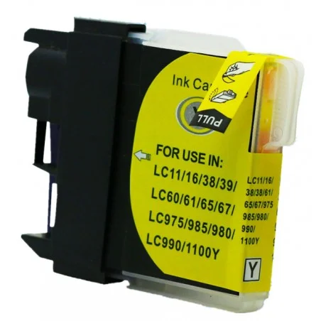 CARTOUCHE ADAPTABLE BROTHER LC980/985Y / YELLOW - Compatible Brother - photo 3