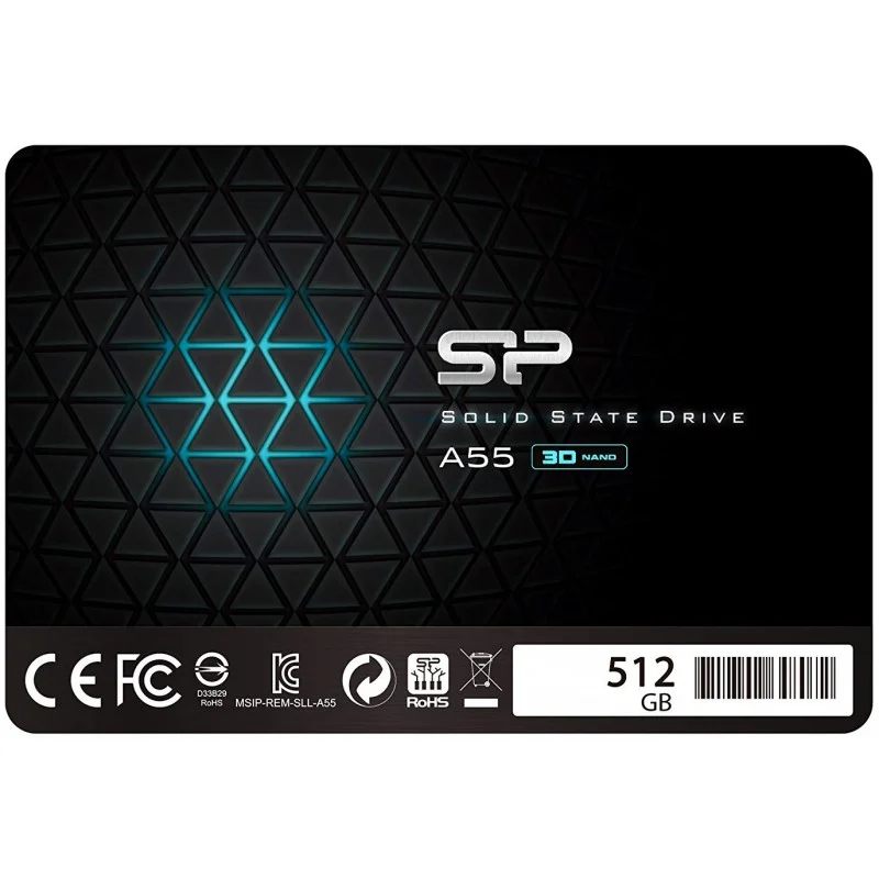 Disque Dur SSD Silicon Power 2.5" Slim A55 / 512 Go