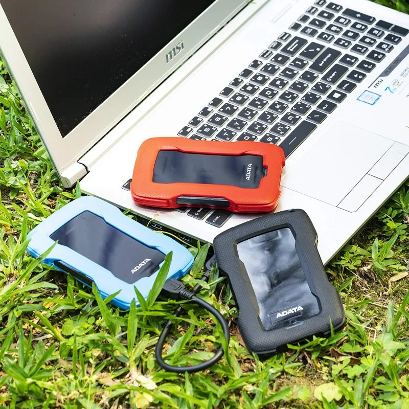 Disque Dur Externe Adata Anti-Choc HD330 USB 3.2 / 1 To / Rouge - ADATA - photo 5