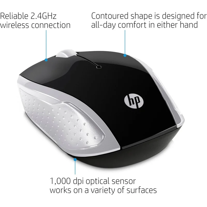 Souris Sans Fil HP 200 / Silver - HP - photo 5