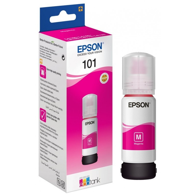 Bouteille d'encre Originale Epson EcoTank 101 / Magenta - Epson - photo 1