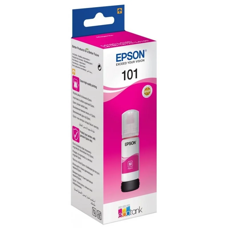 Bouteille d'encre Originale Epson EcoTank 101 / Magenta - Epson - photo 4