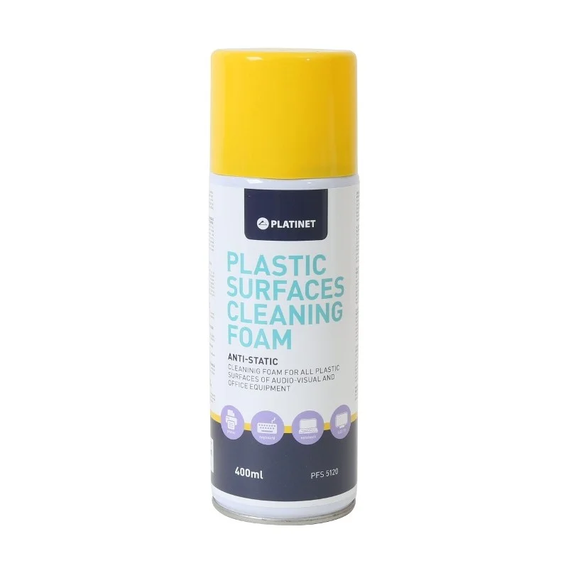 Mousse de nettoyage pour Surfaces PLASTIQUES Platinet PFS5120 / 400 ML / Originaire de L'union Européenne