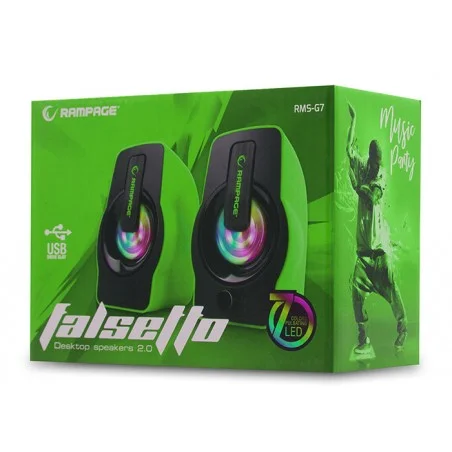 Haut Parleur USB Rampage 2.0 RMS-G7 / 6W / Vert - photo 8