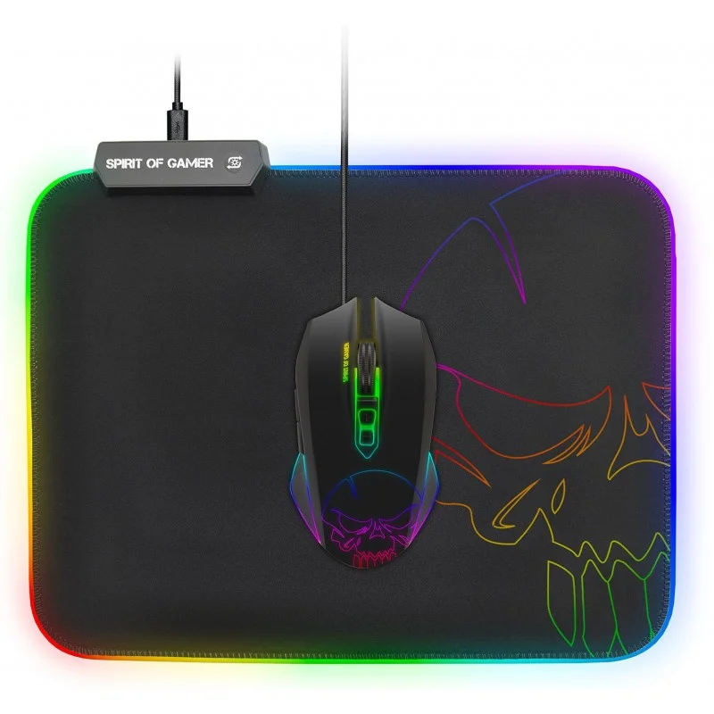 Tapis Souris Gaming Spirit of Gamer Skull RGB M - Spirit of Gamer - photo 4