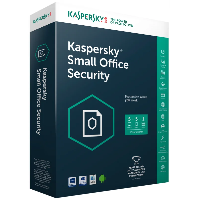 KASPERSKY SMALL OFFICE SECURITY 8.0 5P+ 1 SERVEUR - photo 2