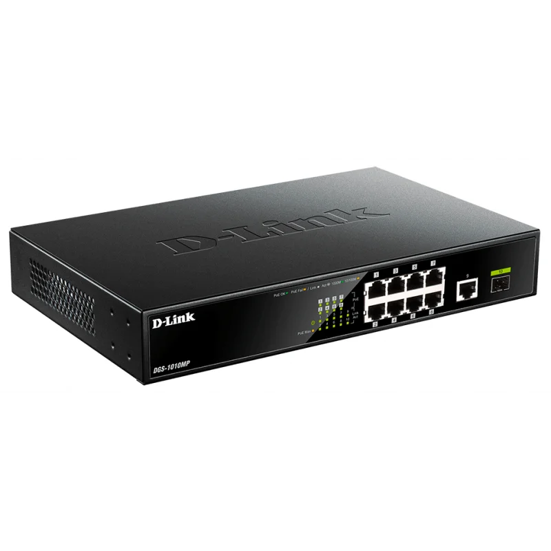 Switch D-Link 8 ports Gigabit 10/100/1000 / POE 1SFP / 1 Gigabit - D-Link - photo 2