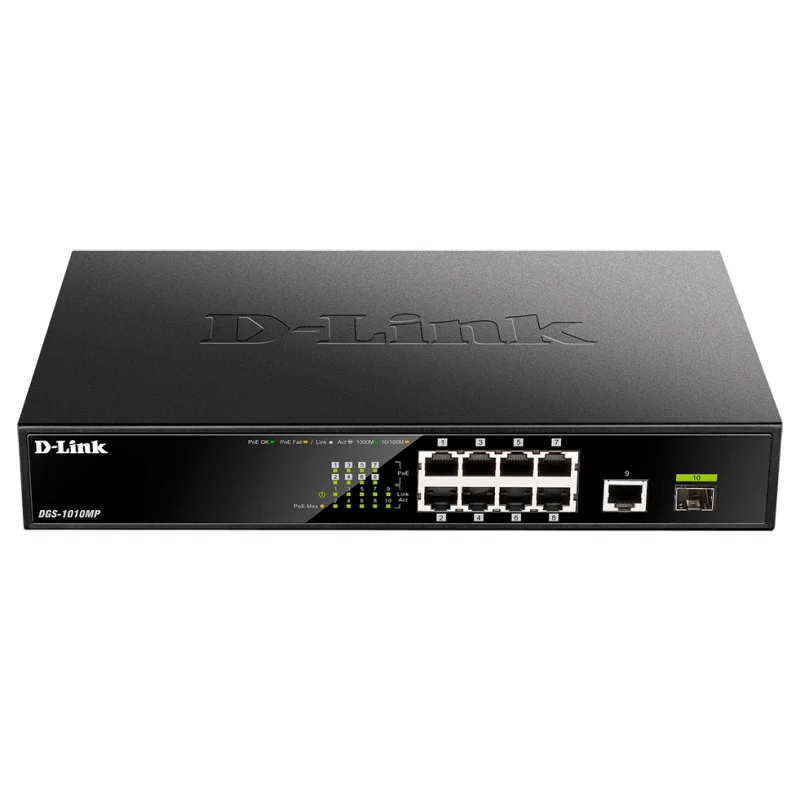Switch D-Link 8 ports Gigabit 10/100/1000 / POE 1SFP / 1 Gigabit - D-Link - photo 4