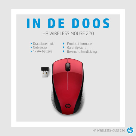 Souris sans fil HP 220 / Rouge - HP - photo 10