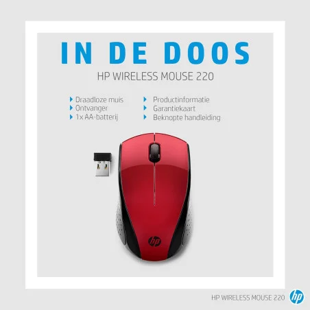 Souris sans fil HP 220 / Rouge - HP - photo 10