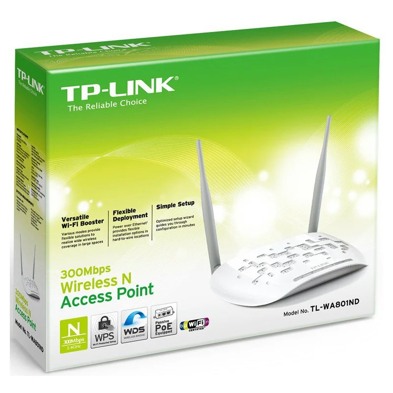 Point d'accès TP-Link 300 Mbps 2 Antennes TL-WA801ND - TP-Link - photo 4