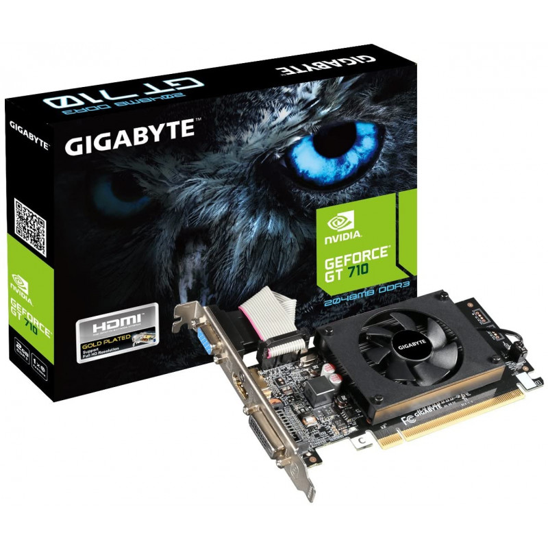 Carte graphique Gigabyte GeForce GT 710 / 2 Go GDDR3 - Gigabyte - photo 1