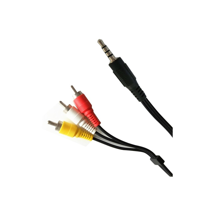 Câble  3Rca Mâle Vers Jack Male Audio / Vidéo - photo 1