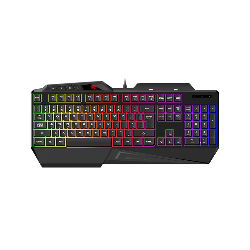 Clavier Gaming Havit KB488L / RGB / Noir - photo 1