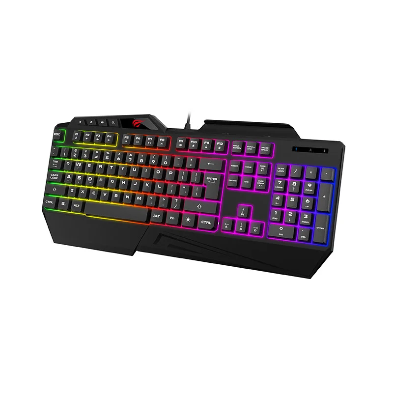 Clavier Gaming Havit KB488L / RGB / Noir - photo 2