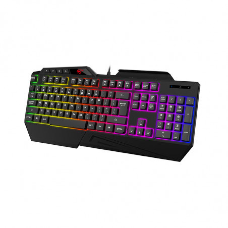 Clavier Gaming Havit KB488L / RGB / Noir - photo 7
