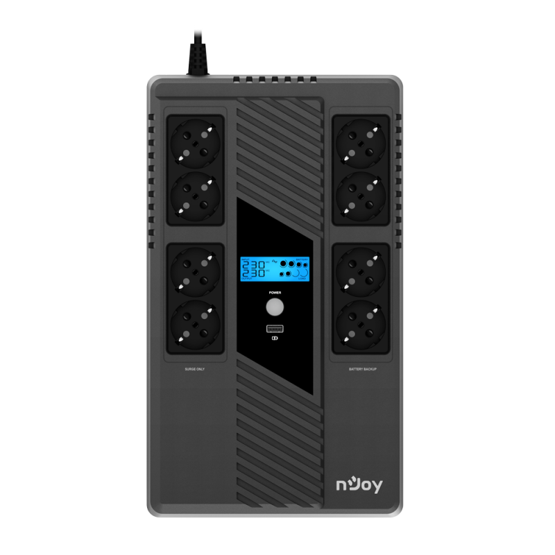 Onduleur Inline NJoy Token 800 / 480 W / 8 Prises - photo 1
