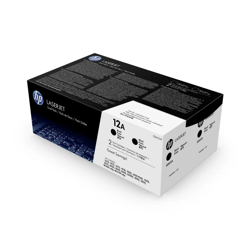 Pack 2 Toners HP Originaux Q2612A / Noir - HP - photo 2