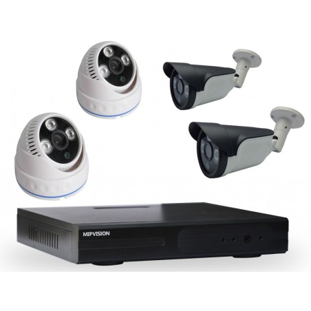 Kit DVR AHD 4 canaux + 2 Caméras MIPVISION Internes 5MP + 2 Caméras Externes 5MP - photo 3