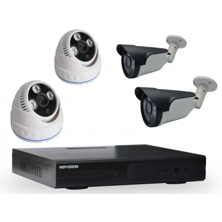 Kit DVR AHD 4 canaux + 2 Caméras MIPVISION Internes 5MP + 2 Caméras Externes 5MP - photo 3
