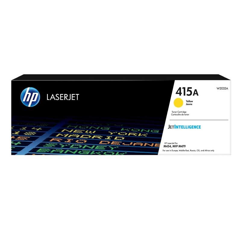 Cartouche de toner HP 415A jaune LaserJet originale / 2 100 pages W2032A - HP - photo 1