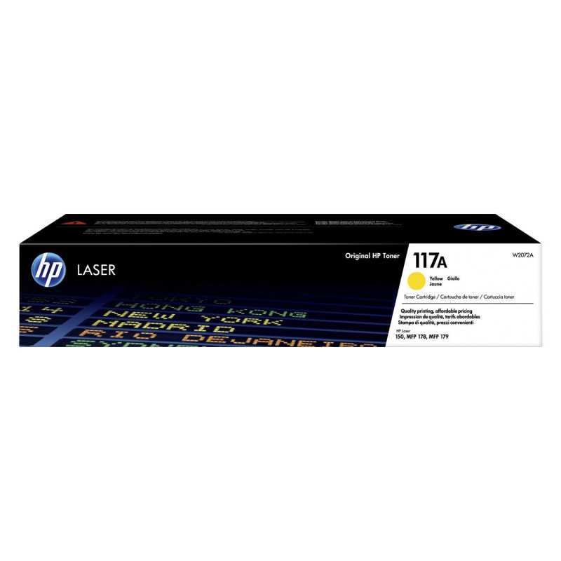 Cartouche de toner laser authentique HP 117A Jaune / W2072A - HP - photo 1