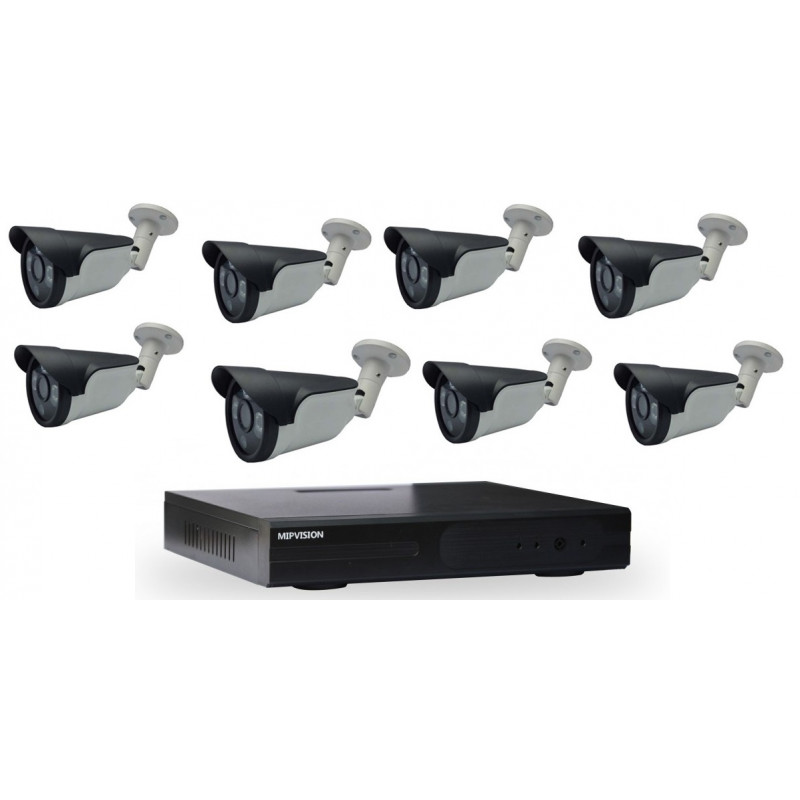 Kit de surveillance MIPVISION DVR AHD 8 canaux 8 Caméras Externes - photo 1