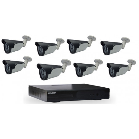 Kit de surveillance MIPVISION DVR AHD 8 canaux 8 Caméras Externes - photo 3
