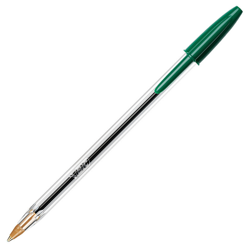 50x Stylos à bille Cristal Medium BIC / Vert